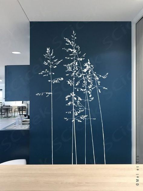 Wall Murals For Office, Painting A Wall Mural, Aesthetic Room Painted Walls, Office Wall Painting Ideas, Cool Wall Paintings, Bathroom Mural Ideas, Bedroom Wall Decor Aesthetic, Modern Wall Decor Ideas, Diy Wall Mural