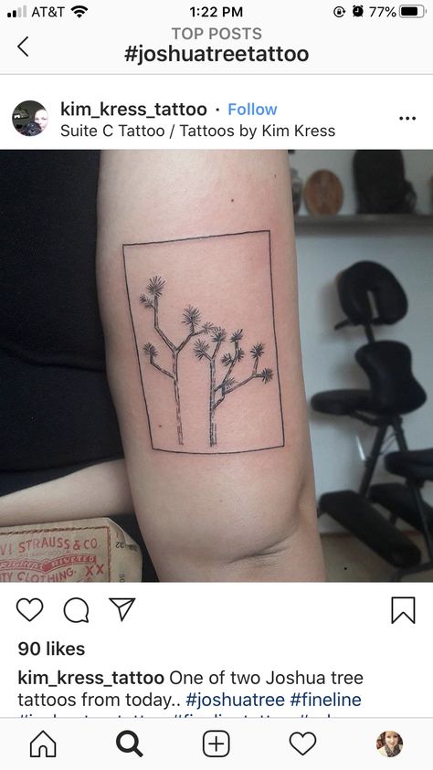 Joshua Tree Tattoo, Tattoo Tree, Tattoo Leg, Tree Flowers, Tree Tattoo, Skin Art, Joshua Tree, Leg Tattoos, Small Tattoos