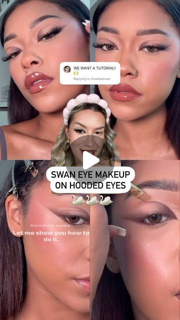 Eyeshadow Makeup Hooded Eyes, Blue Eye Makeup Hooded Eyes, Asian Makeup Looks Hooded Eyes, Siren Eyes Hooded Lids, Eye Look For Hooded Eyes, Smokey Eye Hooded Eyes, Makeup Look For Hooded Eyes, Makeup Looks For Hooded Eyes, Sadies Ideas