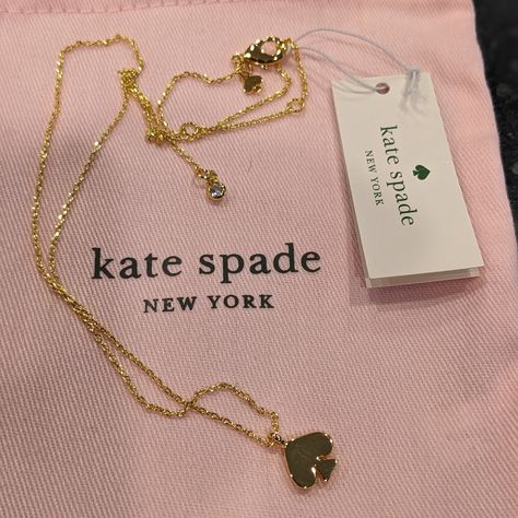 Item: Necklace + Dust Bag Brand: Kate Spade / Everyday Spade Condition: New With Tags Color: Gold I Hope You Love It Too... Kate Spade Necklace Spade, Kate Spade Aesthetic, Kate Spade Clothes, October Jewelry, Gold Pandora, Aries Pendant, Spade Necklace, Icon Jewelry, Kate Spade Jewelry Necklace