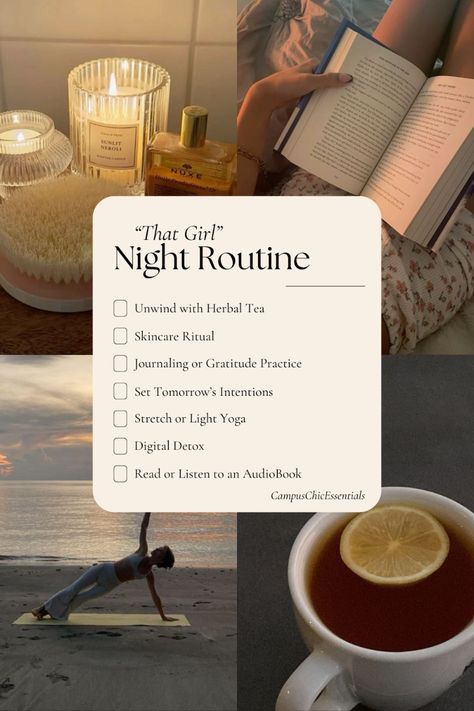 Productive Routine Aesthetic, Perfect Routine Aesthetic, Self Care Photoshoot Aesthetic, Cozy Evening Routine, 9pm Night Routine, Sunday Evening Routine, Healthy Routine Aesthetic, That Girl Evening Routine, Glow Up Night Routine