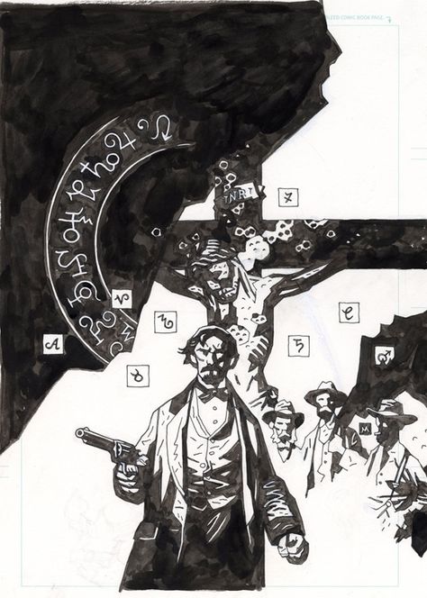 Mignola Art, Mike Mignola Art, Lovecraft Art, Hellboy Art, Mike Mignola, H P Lovecraft, Hp Lovecraft, Dark Horse Comics, Comic Book Artists