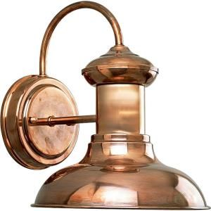 Progress Lighting Brookside Collection Copper 1-light Wall Lantern-P5721-14 at The Home Depot Copper Outdoor Lighting, Copper Fixture, Light Copper, Progress Lighting, Copper Wall, Barn Lighting, Outdoor Wall Lantern, Wall Lantern, Outdoor Wall Lights