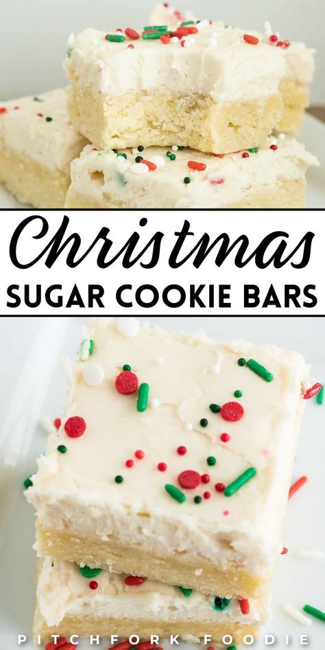 Christmas Snacks And Appetizers, Pan Sugar Cookie Recipe, Cookie Cream Cheese Bars, Easy Holiday Desserts Thanksgiving, Healthy Snacka, Cookie Bars Christmas, Christmas Bar Cookies, Christmas Cookies Bars, Bar Cookies Recipes