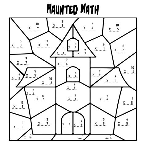 Pumpkin Math 3rd Grade, Halloween Multiplication Color By Number, Halloween 3rd Grade Math, Halloween Math Worksheets 2nd Grade, 3rd Grade Math Worksheets Free Printable, Math 4th Grade Worksheets, Math Halloween Activities, Free Halloween Math Worksheets, Halloween Multiplication Worksheets