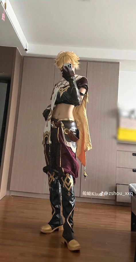 Genshin Abyss Aether, Aether Cosplay Genshin Impact, Cynari Fan Art Spicy, Aether Cosplay, Diy Genshin, Genshin Cosplayers, Genshin Cosplays, Aether Lumine, Cosplay Genshin