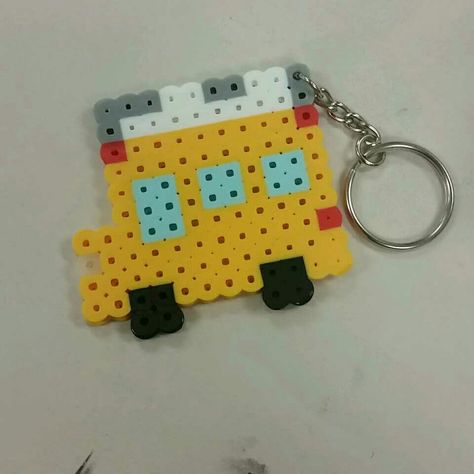 School Bus Perler Beads Bus Perler Beads, Cocomelon Bus, Diy Popsicle Stick Crafts, Diy Popsicle, Stick Crafts, Beads Design, Hama Beads Design, Beads Designs, Popsicle Stick Crafts