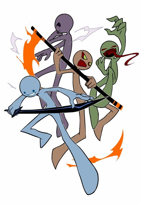 RHG-Chuck and Yoyo by Bohea on DeviantArt Hanging From A Tree Pose Drawing, Swinging Animation Reference, Rhg Stickman, Stickman Drawing, Chibi Poses, Stick Figure Animation, Stick Figure Drawing, Drawings Of Friends, Drawing Expressions