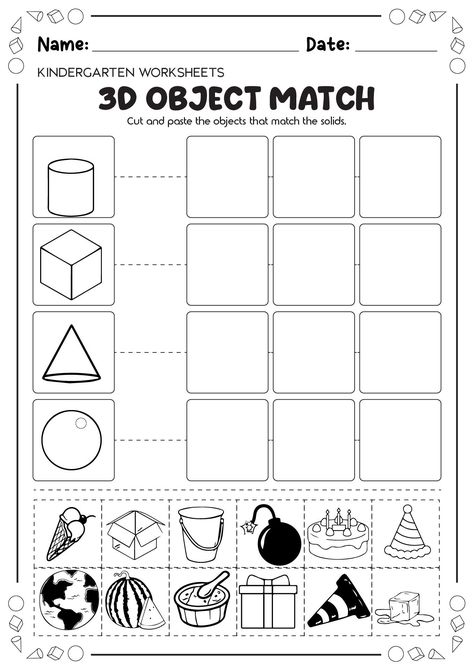 kindergarten math worksheets 3d Shape Worksheets For Kindergarten, 2d And 3d Shapes Activities Kindergarten Math, Shape Kindergarten Worksheets, 3d Shape Activities For Kindergarten, 3d Shapes Activities 1st Grade, Comparing 2d And 3d Shapes Kindergarten, 2d Vs 3d Shapes Kindergarten, 3 D Shapes Activities, 3 D Shapes Worksheets