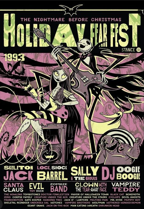 Jack N Sally, Fear Fest, Fest Poster, A Nightmare Before Christmas, Christmas Hand Painted, Nightmare Before Christmas Wallpaper, Tim Burton Art, Tim Burton Films, Tim Burton Movie