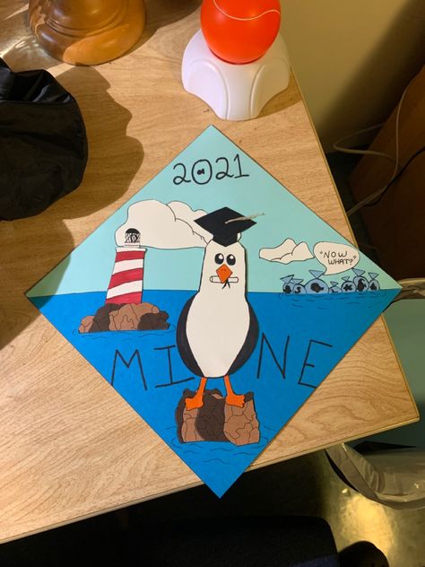 Finding Nemo Cap Decoration, Nemo Graduation Cap, Cap Inspiration, Graduation Pose, Graduation Party Cake, Graduation Poses, Grad Caps, Cap Decoration, Graduation Cap Designs