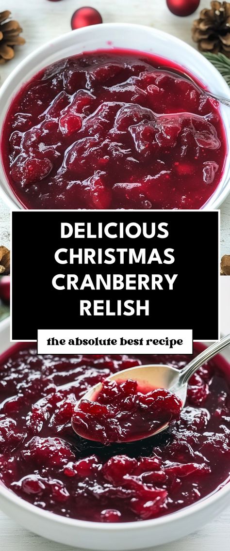 Image for Delicious Christmas Cranberry Relish Cooked Cranberry Relish, Easy Cranberry Relish Recipes, Cranberry Relish Recipes Easy, Easy Cranberry Relish, Fresh Cranberry Recipes Thanksgiving, Homemade Cranberry Relish, Fresh Cranberry Relish Recipes, Cranberry Relish Recipes Thanksgiving, Cranberry Relish Recipes