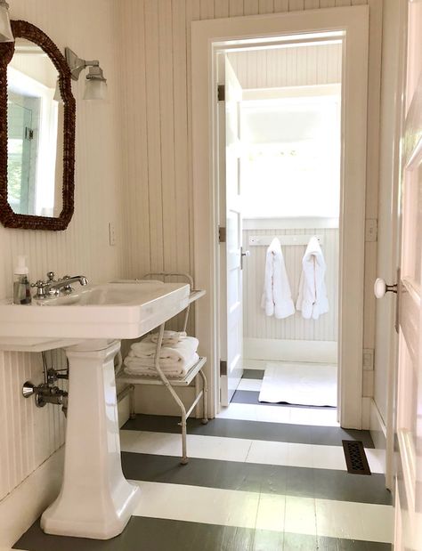 Nantucket Friday Favorites - Guest House Chic - Quintessence New England Beach House, Stair Gallery, England Beaches, House By The Sea, Custom Chair, Friday Favorites, Tile Floors, Beach Cottage Style, New York Apartment