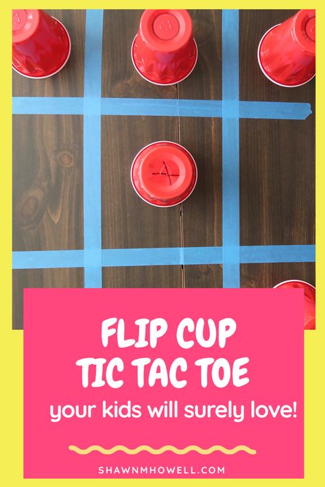 3 unusual ways to play tic tac toe that your kids will love! Tic Tac Toe Cup Game, Tic Tac Toe Relay Race, Flip Cup Tic Tac Toe, Tic Tac Toe Diy, Mini Golf Games, Beer Olympics, Beer Games, Beer Olympic, New Year's Games