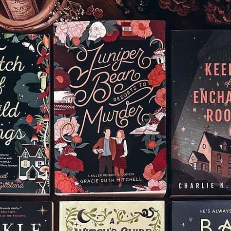 Britt 🪴 on Instagram: "Cozy Autumn Reads with beautiful covers 🖤🥰 Update on the espresso maker….I bought it 👏🏻 🍂📖🍂📖🍂 Witch of Wild Things @raquelvasquezgilliland_poet Juniper Bean Resorts to Murder @authorgracieruth Keeper of Enchanted Rooms @cnholmberg Cackle @rachelharrisonsghost A Witch’s Guide to Fake Dating a Demon @mssarahhawley Yes I have both covers 🙃 Bad Luck Charm @author_julie I’ve been loving being on the hunt for fun autumn reads to share with you all! I’ve found som Witch Of Wild Things, Autumn Reads, Enchanted Room, Fake Dating, Espresso Maker, Yes I Have, Luck Charm, Beautiful Cover, Cozy Autumn