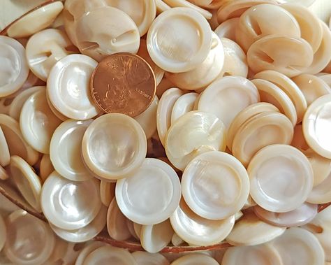 Shank Button, Mother Of Pearl Buttons, Sewing A Button, Vintage Buttons, Natural Materials, Painted Rocks, Shells, 10 Things, Color