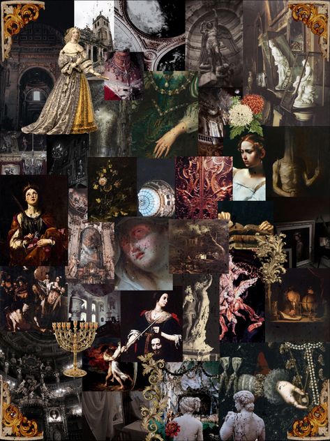 #baroqueaesthetic #timeperiodaesthetic #artaesthetic #art #baroque #timeperiod #aesthetic #collage #wallapaper Baroque Mood Board, Baroque Art Aesthetic, Baroque Collage, Baroque Aesthetic Fashion, Baroque Nails, Baroque Aesthetic, Fantasy Collage, Wonderful Wallpapers, Meaningful Paintings