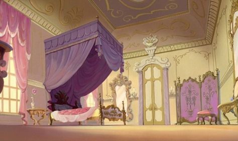 Cinderella's room Cinderella Castle Interior, Princess Room Design, Sleeping Beauty Room, Disney Princess House, Royalty Room, Cinderella Bedroom, Cinderella Room, Disney Princess Room, Casa Disney