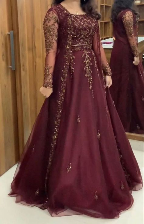 Stylish sequence work ideas Saree Gown Party Wear Indian Weddings, Fancy Gowns Indian, Indian Long Dress Gowns Party Wear, Marriage Dresses For Women, Lehanga Designs Latest For Wedding, Saree Gown Party Wear, Reception Dress Simple, Gowns Dresses Party Wear, Latest Gown Designs Party Wear