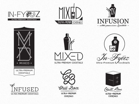 Ultra-Premium Cocktails Logos Bar Logo, Adobe Illustrator Tutorials, Logo Bundle, Cocktail Mix, Mobile Bar, Logo Collection, Illustrator Tutorials, Logo Design Inspiration, Global Community