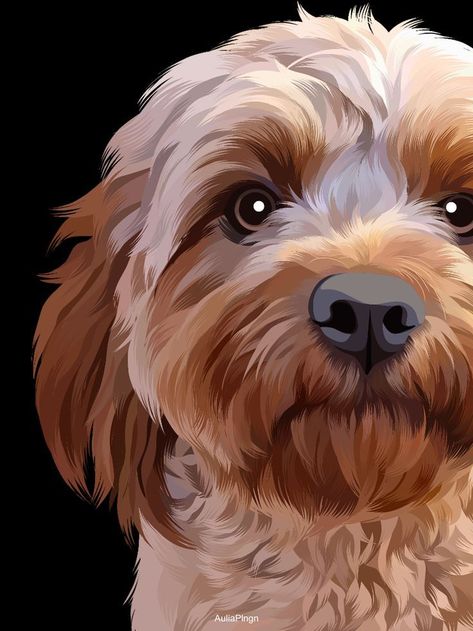 #vectorportrait #vectorpet #portraitpet Vector Portrait Illustration, Draw Vector, Puppy Portraits, Digital Painting Portrait, Animal Art Prints, Animal Portraits Art, Cat Vector, Pet Art, Vector Portrait