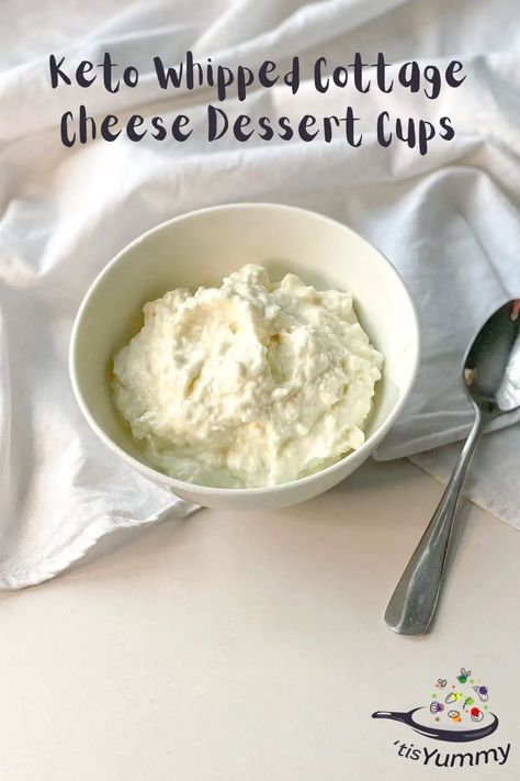 Keto Whipped Cottage Cheese Dessert Cups - 'Tis Yummy! Keto Whipped Cottage Cheese, Whipped Cottage Cheese Dessert, Whipped Cottage Cheese Recipes, Keto Cottage Cheese Recipes, Cottage Cheese Dessert, Keto Cottage Cheese, Whipped Cottage Cheese, Cottage Cheese Desserts, Dessert Cups Recipes