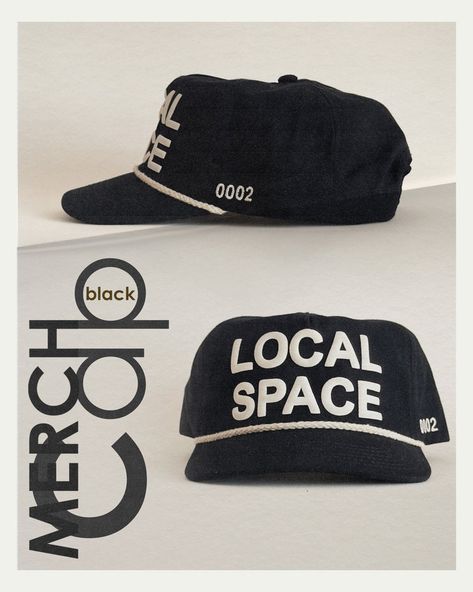 local-space Space Text, Vintage Snapback, Black Snapback, World Of Sports, Fitted Caps, Music Bands, Creative Inspiration, A World, Sports Team