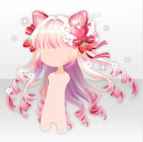 Bubble Braids Drawing, Halfling Bard, Cocoppa Hair, Chibi Hair, Pelo Anime, Gacha Items, Manga Hair, Hair Sketch, Kawaii Hairstyles