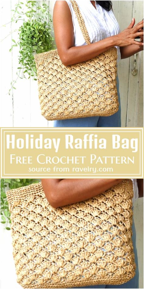 Crochet Rafia Bags Pattern, Raffia Bag Crochet Pattern, Raffia Bag Pattern Free, Rafia Crochet Bag, Crochet Raffia Bag Pattern Free, Rafia Bags Crochet Pattern, Raffia Ideas, Raffia Bag Pattern, Rafia Bags