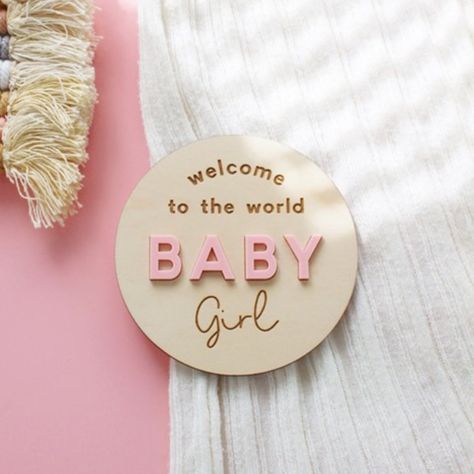 Newborn Birth Announcements, Newborn Quotes, Welcome To The World Baby, Its A Girl Announcement, Newborn Birth, New Baby Announcements, Baby Top, Unique Baby Names