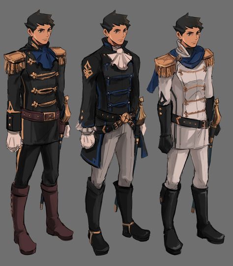 Royal Gaurd Outfits, Sailor Clothes Men, Privateer Outfit, Navy Captain Character Design, Royal Advisor Outfit, Dictator Outfit, Fantasy Soldier Outfit, Fantasy Military Outfit, Medival Outfits Male Art