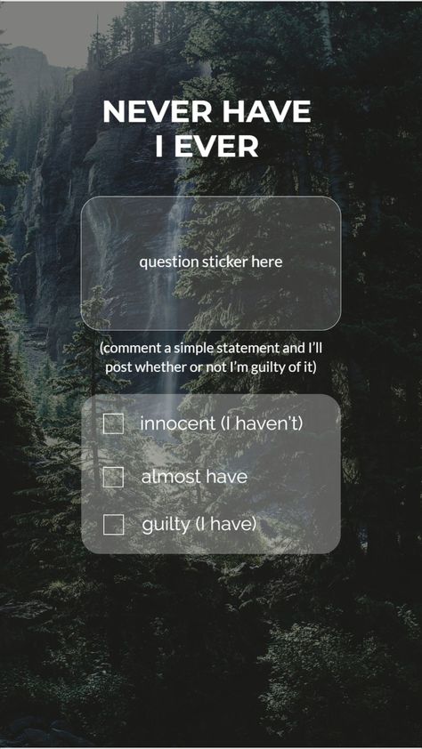 Instagram Story Question Template, Never Have I Ever Instagram Story, Question To Ask On Instagram, Instagram Story Questions For Followers, Question Sticker Instagram Ideas, Questions To Post On Instagram Story, Instagram Story Games For Followers, This Or That Template Instagram Story, Insta Ask Me A Question Ideas