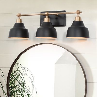 Black Vanity Bathroom Farmhouse, Simple Bathroom Vanity Light, Above Mirror Bathroom Lighting Modern, Bathroom Vanity Lighting Over Mirror Black, Matte Black Vanity Light, Bathroom Lighting Over Mirror Vintage, Black Sink Vanity, Black Bathroom Light Fixture Over Mirror, Black Vanity Lights Bathroom