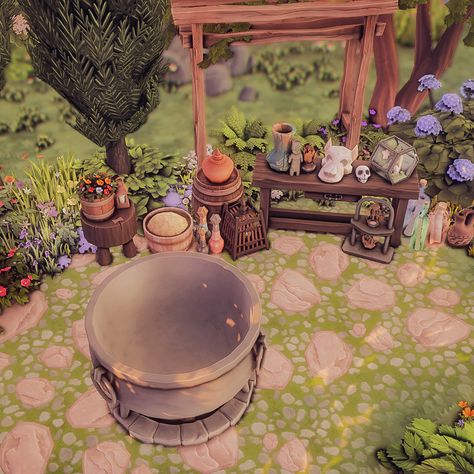 🌿Enchanted Cottage🌿 A magical and overgrown cottage in the middle of the forest. Here your magical Sim can let off steam and create potions, grow herbs or simply enjoy the blooming garden. This build is inspired by the wonderful art of @aleksundoor_art 🌻 #thesims4builds #thesims4homes #showusyourbuilds #sccregram #somesimlishbuild #simstagram #thesims #sims #thesims4 #ts #ts4 #thesims4house #simsbuild #thesims4home #simshouse #games #PS4 #sims4nocc #instagood #gamer #design #landscape #... Sims Witch Cottage, Sims 4 Garden House, Sims 4 Magic House, Garden Sims 4, Overgrown Cottage, Sims 4 Garden, Cottage Home Exterior, Witchy Garden, Gamer Design