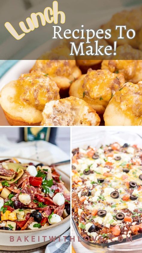 My luncheon menu ideas are perfect for baby showers, engagement parties, ladies' luncheons, company lunches, and more! If you're hosting a group of people for any occasion, these easy and delicious crowd-pleasing recipes are just what you need! There are appetizers, side dishes, main courses, and desserts to choose from, so you can plan the whole menu! BakeItWithLove.com #luncheon #potluck #dishes #easyrecipes Light Luncheon Menu Ladies Lunch, Women’s Luncheon Ideas, Lunch Buffet Menu Ideas, Girls Luncheon Ideas, Lunch Menu For Guests, Ladies Luncheon Ideas Food, Party Lunch Ideas, Luncheon Food Ideas, Ladies Luncheon Ideas