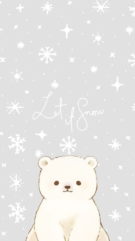 Super Cute Christmas Wallpaper, Xmas Iphone Wallpaper Aesthetic, Cute Simple Wallpapers Christmas, Phone Wallpaper For Christmas, Kawaii Winter Wallpaper Iphone, Christmas Polar Bear Wallpaper, Adorable Christmas Wallpaper, Christmas Wallpaper Astetic, Cute Snow Wallpapers Aesthetic