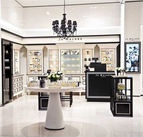 New Jo Malone store in Den Haag, Holland. Maybe I can visit here someday? Perfume Showroom, Jo Malone Store, International Finance, Drawing Furniture, Make Up Studio, Logo Branding Design, Luxury Lifestyle Fashion, Store Interiors, Perfume Store