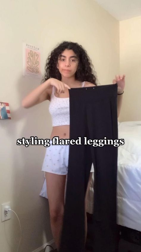 styling flared leggings ! in 2022 | Fashion, Casual outfits, Cute outfits Styling Flared Leggings, Casual Outfits Cute, Cute Outfits Casual, Fashion Casual Outfits, Flared Leggings, 2022 Fashion, Tween Outfits, Fashion Hacks Clothes, Swaggy Outfits