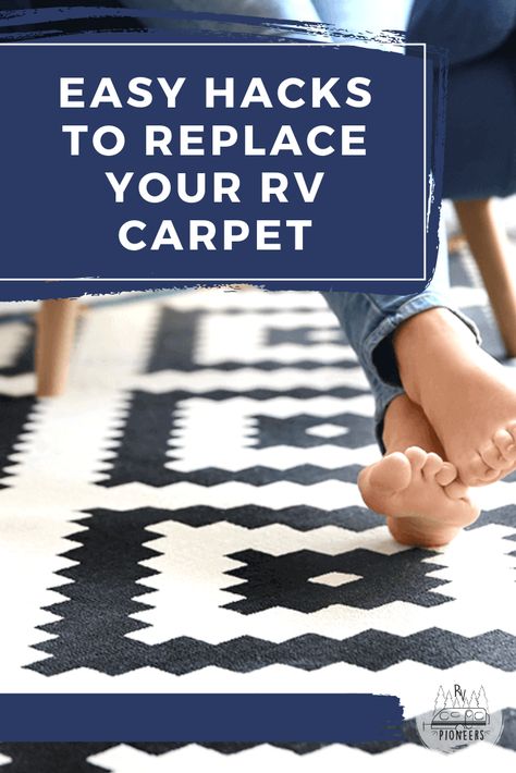 Nobody wants dirty, old, worn out carpet in your home away from home, right? Take it from someone who's been there, the right carpet choices for your RV can make a world of difference and here are some easy hacks to replace your RV carpet and make it feel more like home! #rv #rvliving #camping #travel Rv Carpet Removal, Removing Rv Carpet, Rv Rugs Indoor, Rv Carpet Replacement, Remodeling Rv, Deep Clean Carpet, Rv Carpet, Rv Flooring, Diy Carpet Cleaning