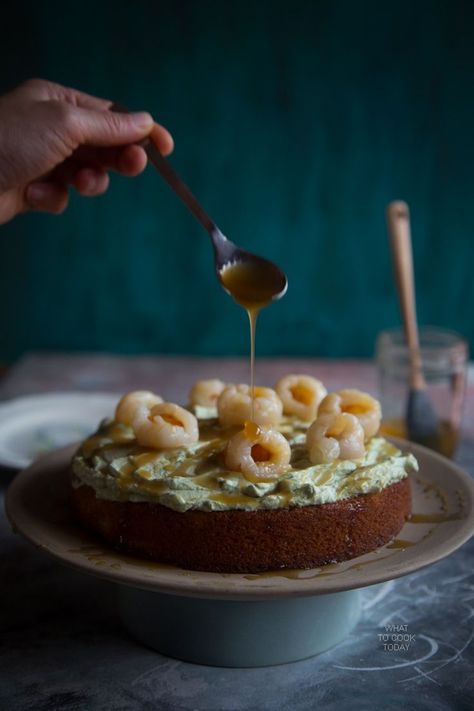 Lychee cake. Easy cake anyone can bake |What To Cook Today Lychee Cake, Lychee Recipes, Matcha Cream, Asian Dessert, Eggless Desserts, Tea Ideas, Moist Cake, Fun Baking, Cake Easy