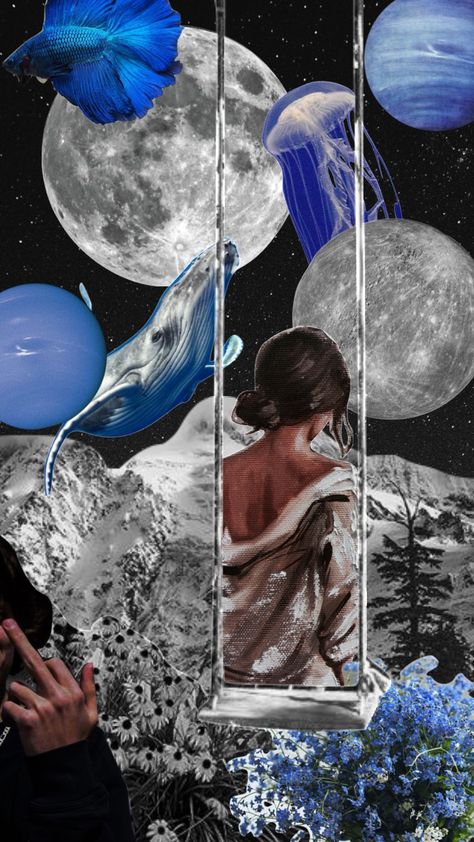 #aesthetic #blue #planets #moodboard #collage Shuffles Aesthetic, Moodboard Collage, Aesthetic Blue, Your Aesthetic, Connect With People, Creative Energy, Mood Boards, Design Projects, Planets