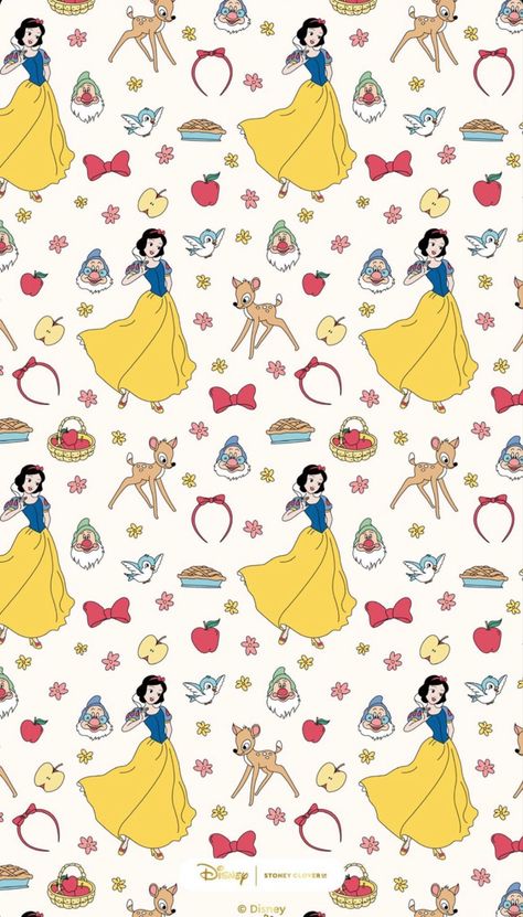 Snow White Wallpaper, Disney Alphabet, Disney Characters Wallpaper, Disney Princess Characters, Disney Background, Disney Phone Wallpaper, Scrapbook Background, Disney Princess Wallpaper, Disney Aesthetic