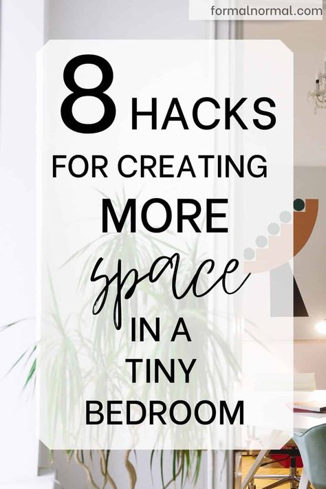 Hacks For Small Bedrooms, Small Bedroom Hacks, Clever Organization, Little Spaces, Small Room Organization, Organization Hacks Bedroom, Small Bedroom Organization, Small Bedroom Layout, Room Organization Bedroom