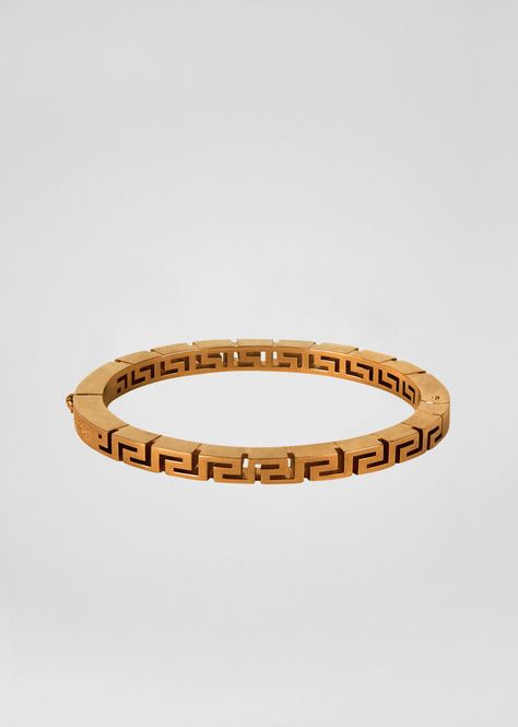 Versace Greca Bangle Bracelet for Women | Online Store EU Louise Vuitton, Paris Jewelry, Luxury Clothes Men, It Bags, Versace Jewelry, The Bangles, Crystal Bangle, Dope Jewelry, Gold Choker Necklace