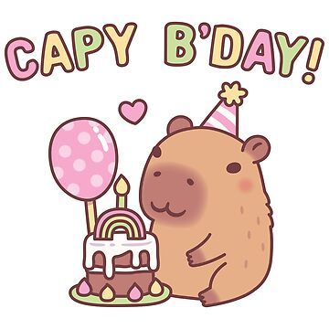 Capybara Cake Ideas, Capybara Birthday Party, Birthday Capybara, Capybara Cake, Capybara Birthday, Cake With Frosting, Capybara Cute, Chocolate Birthday Cake, Polka Dot Balloons