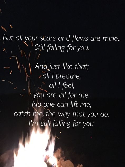 Still Falling For You by Ellie Goulding Falling Slowly Lyrics, Still Falling For You Ellie Goulding, Falling For You Quotes, Fall Lyrics, Still Falling For You, Cute Romance, Ellie Goulding, Lyrics Quotes, Love Songs Lyrics