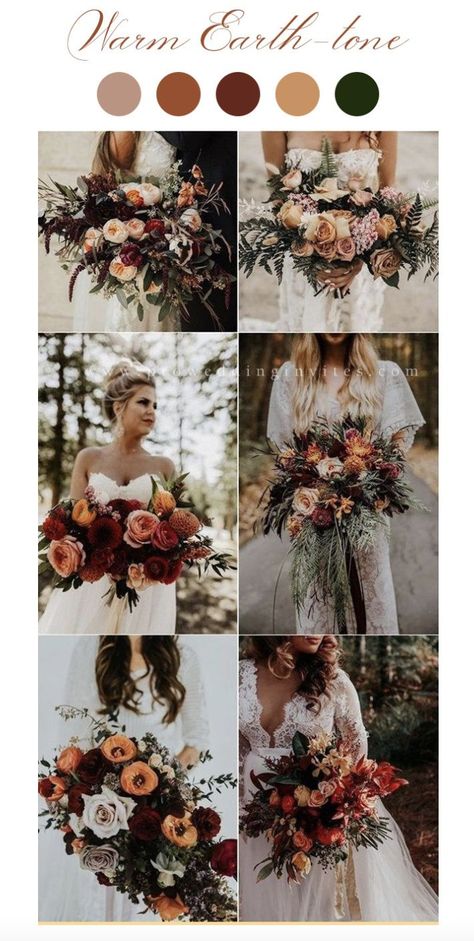 Plus teal November Wedding Colors, Lotr Wedding, Rustic Modern Wedding, Bridal Bouquet Fall, Winter Wedding Decorations, Wedding Themes Fall, Wedding Ceremony Flowers, Fall Wedding Bouquets, Wedding Set Up