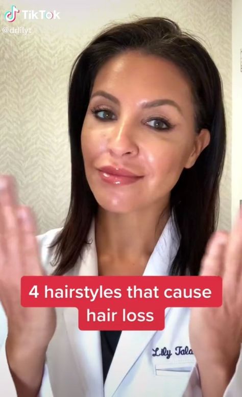 IF you have long hair and it’s started falling out randomly – one surprising cause might be the hair styles you are putting it in.  A medical cosmetic has revealed there are four common hairstyles that people are doing, which is surprisingly causing bald patches.  Dr. Lily Talakoub shared a video with her 50.4k TikTok […] Common Hairstyles, Make Hair Longer, Medical Cosmetic, 4 Hairstyles, Traction Alopecia, Hair Doctor, Bald Patches, High Ponytails, How To Make Hair