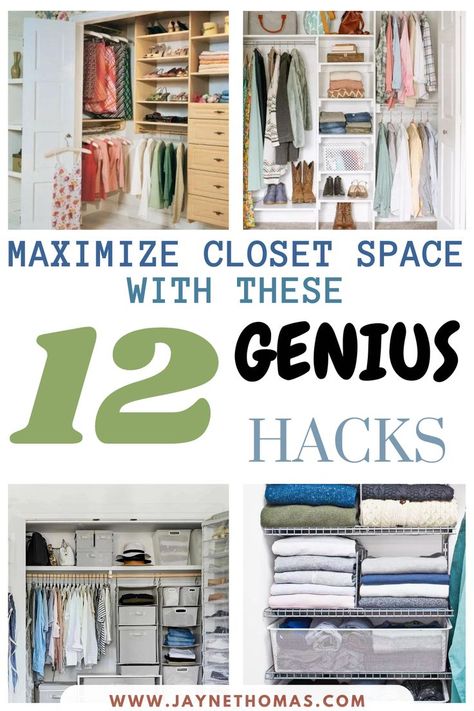 Discover smart closet organization ideas to free up space! Learn how to declutter and optimize your small closet effortlessly. Say goodbye to chaos and hello to organized bliss. 👚👗👠 Organization Ideas For Small Closets, Ideas For Small Closets, Maximize Small Closet Space, Maximize Small Closet, Organize Closet Space, Maximize Closet Space, Smart Closet, Freshman Dorm, Small Closet Space