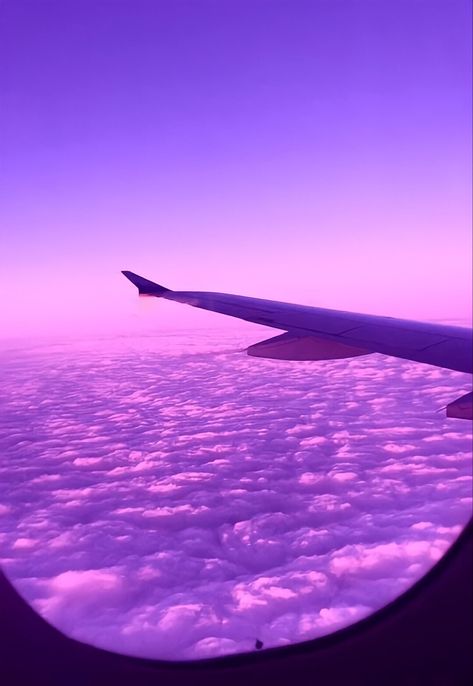 Purple Aethstetic Wallpaper, Purple Aesthetic Pics, Lavender Clouds, Pinterest Wallpaper, Plane Photography, Vision Board Collage, Vision Board Pics, Purple Quotes, Violet Aesthetic